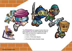 A selection of toy character designs.